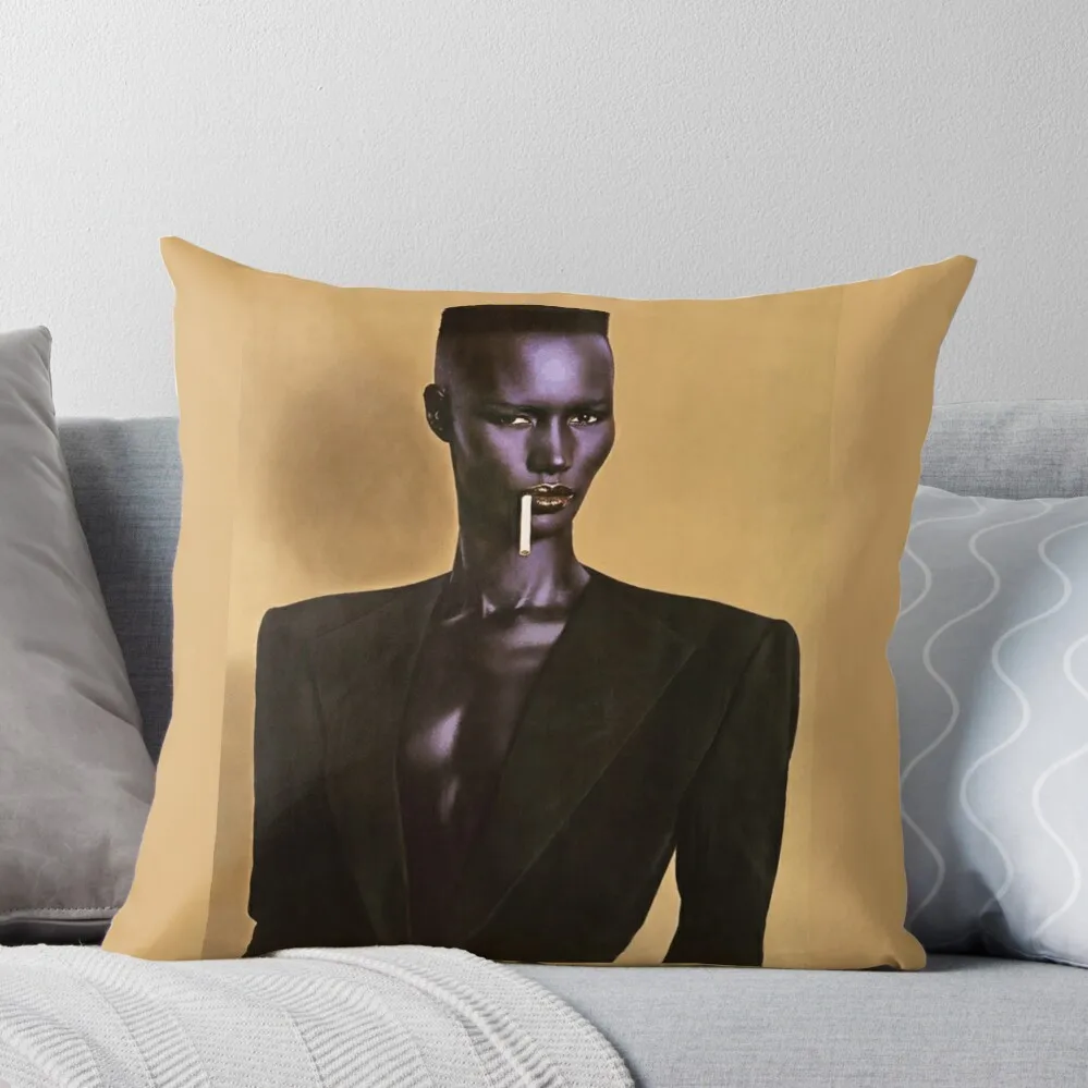 

Grace Jones chanteuse extraordinaire! Throw Pillow Sitting Cushion christmas decorations for home 2024