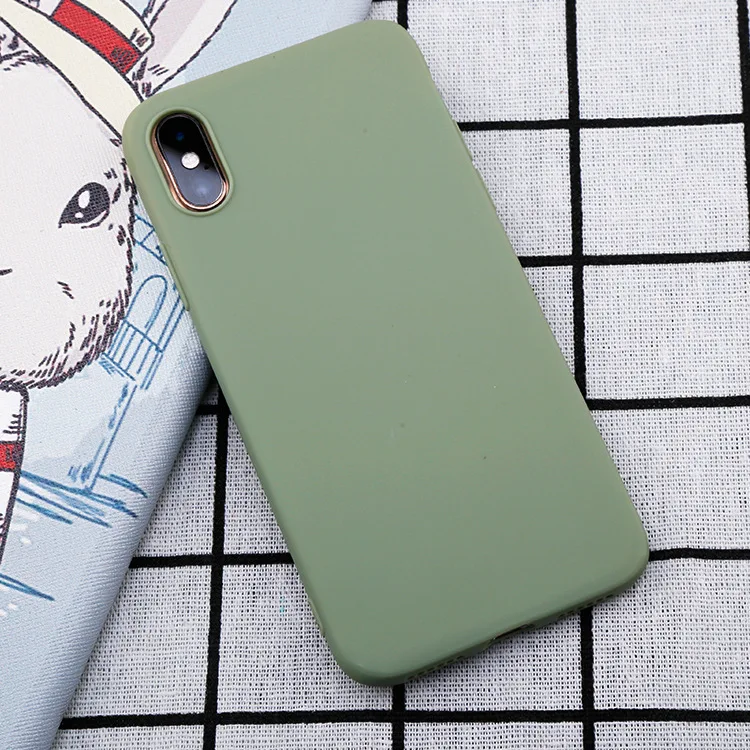Vibrant Silicone Candy Color Soft Phone Case Cover