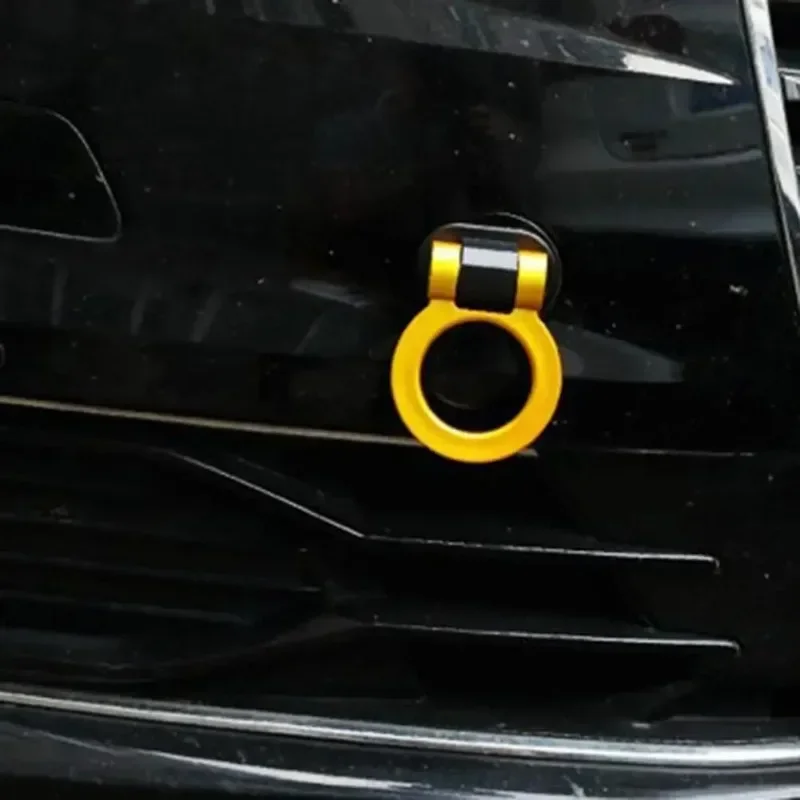 Multi-colored Car Trailer Hooks Sticker Decoration Car Rear Front Trailer Racing Ring Vehicle Towing Hook with Wrenches