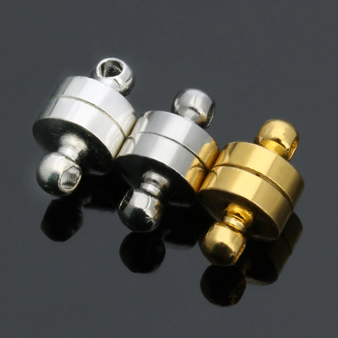 10 sätze/los 6x11mm runde starke Magnet verschlüsse passen Armbänder Halskette Magnet verschlüsse für Schmuck herstellung Armband verschlüsse Großhandel – Detail 6