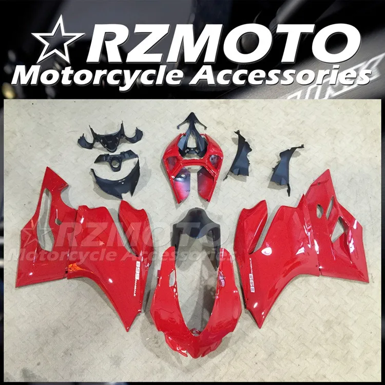 

Комплект обтекателей из АБС-пластика для мотоцикла Ducati 899 1199 panigale 1199S 2012 2013 2014 2015 красного и черного цвета на заказ, 4 подарка