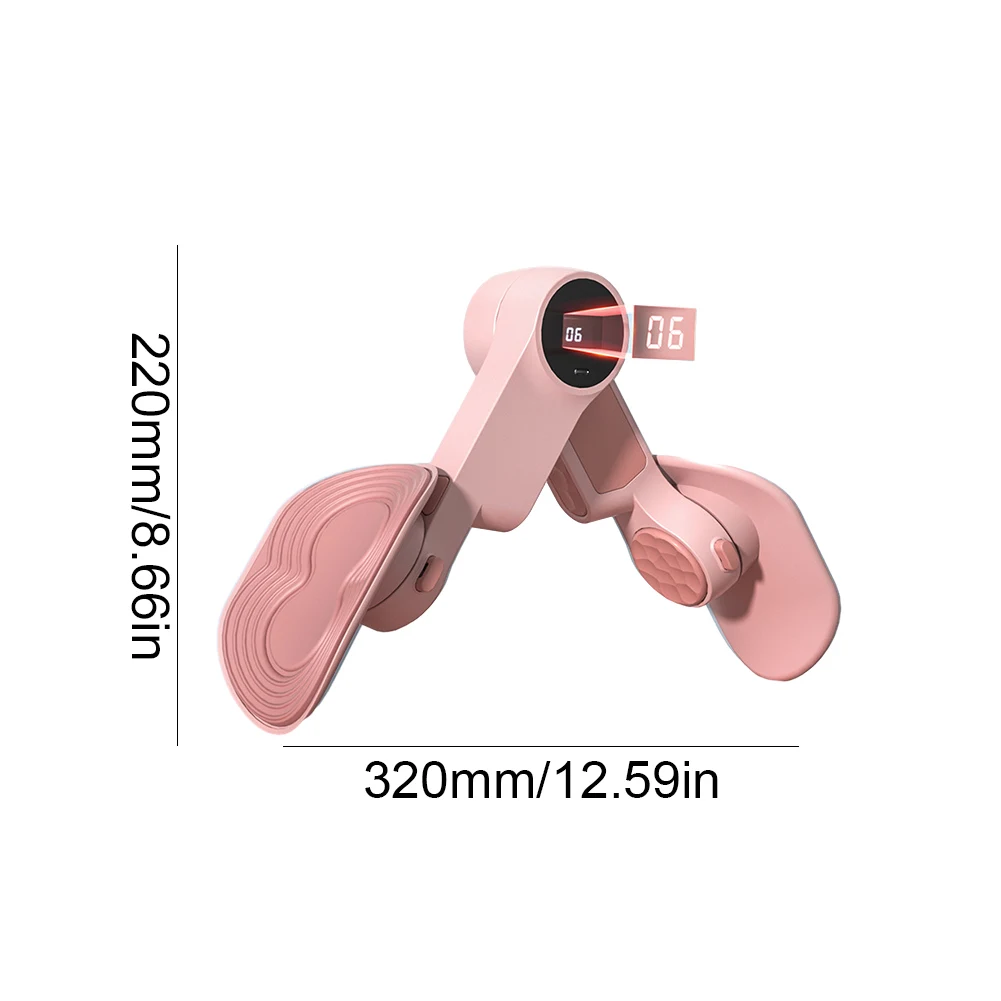 골반 바닥 근육 트레이너 미끄럼 방지 허벅지 골반 엉덩이 토너, 카운터 360 ° 조절 가능, 여성 가정 체육관 피트니스 장비