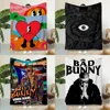 Yo Perreo Sola Bad Bunny Printed Blanket Picnic Blankets Warm Blanket Soft and Comfortable Blanket Home Travel Birthday Gift 1