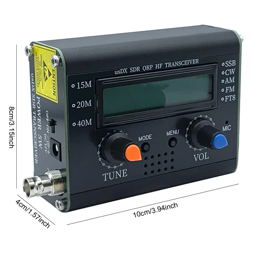 5W UsDX SDR QRP Transceiver QCX-SSB To SSB 3-Band All Mode HF Transceiver W/ DSP SDR QRP HF Handheld Mic