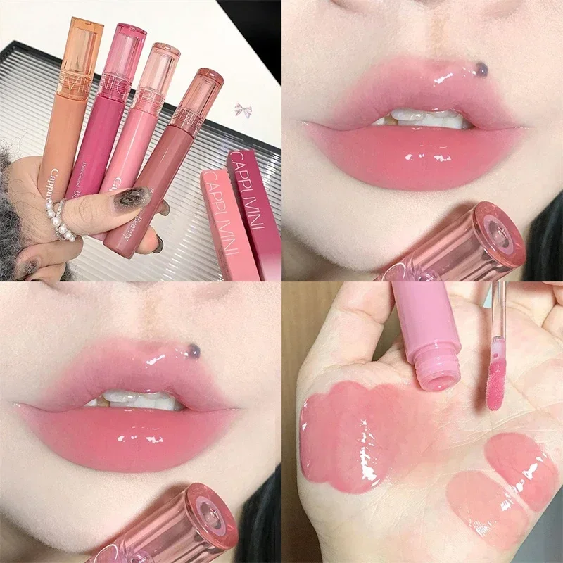 Water Light Liquid Lipstick Moisturizing Mirror Water Pink Lip Gloss Waterproof Long Lasting Lip Glaze Makeup Cosmetic lip gloss lip makeup lip glaze
