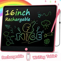 Tablette de dessin rechargeable de 16 pouces, tablette d'écriture, tableau magique pour enfants, tableau familial/de bureau, jouets de voyage pour enfants, cadeaux 1
