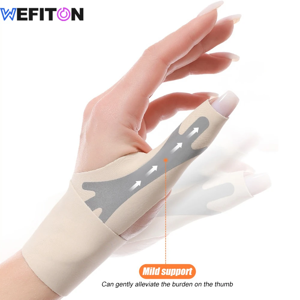 Thumb Splint 1PCS Elastic Thumb Support Brace Liner-Waterproof Soft Thumb Compression Sleeve Splint Protector for Arthritis Sprain Sports
