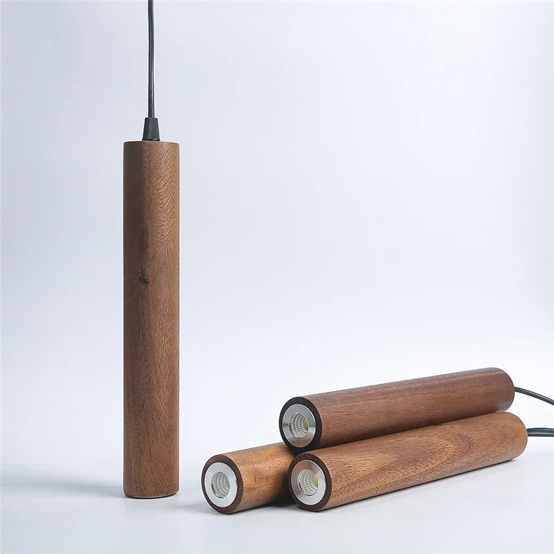 Nordic Ceiling Pendant Lamp Wooden Light Restaurant Creative Chandelier Light Bar Restaurant Home Decor Modern Solid Wood Lamp