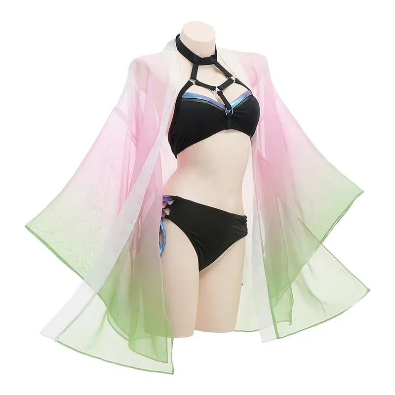 Traje de baño de Anime Demon Slayer, traje de baño de Kanroji