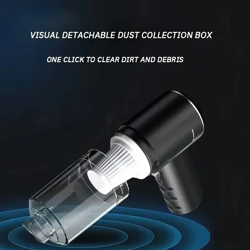 Car Vacuum Cleaner Combination Vacuum Cleaner USB Charging Car Household Vacuum Cleaner Small Car with Fully Automatic High Power Powerful Cleaning