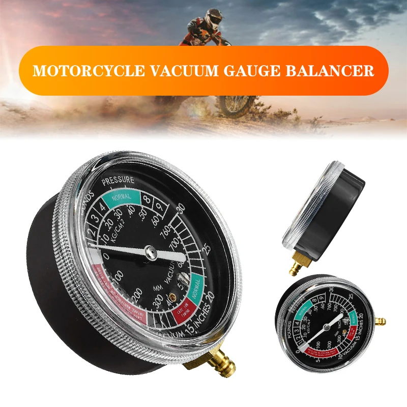 Car Motorcycle Fuel Vacuum Gauge Carburetor Carb Synchronizer Gauge Meter Balancer Gauge Tool Universal 6