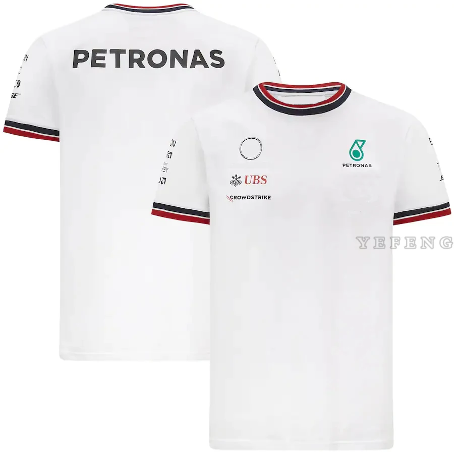motorcycle body armor For Mercedes Benz Formula one Petronas Motorsport F1 Racing GP Men's Team line Breathable Casual T-Shirt Car Fans Summer safety gear