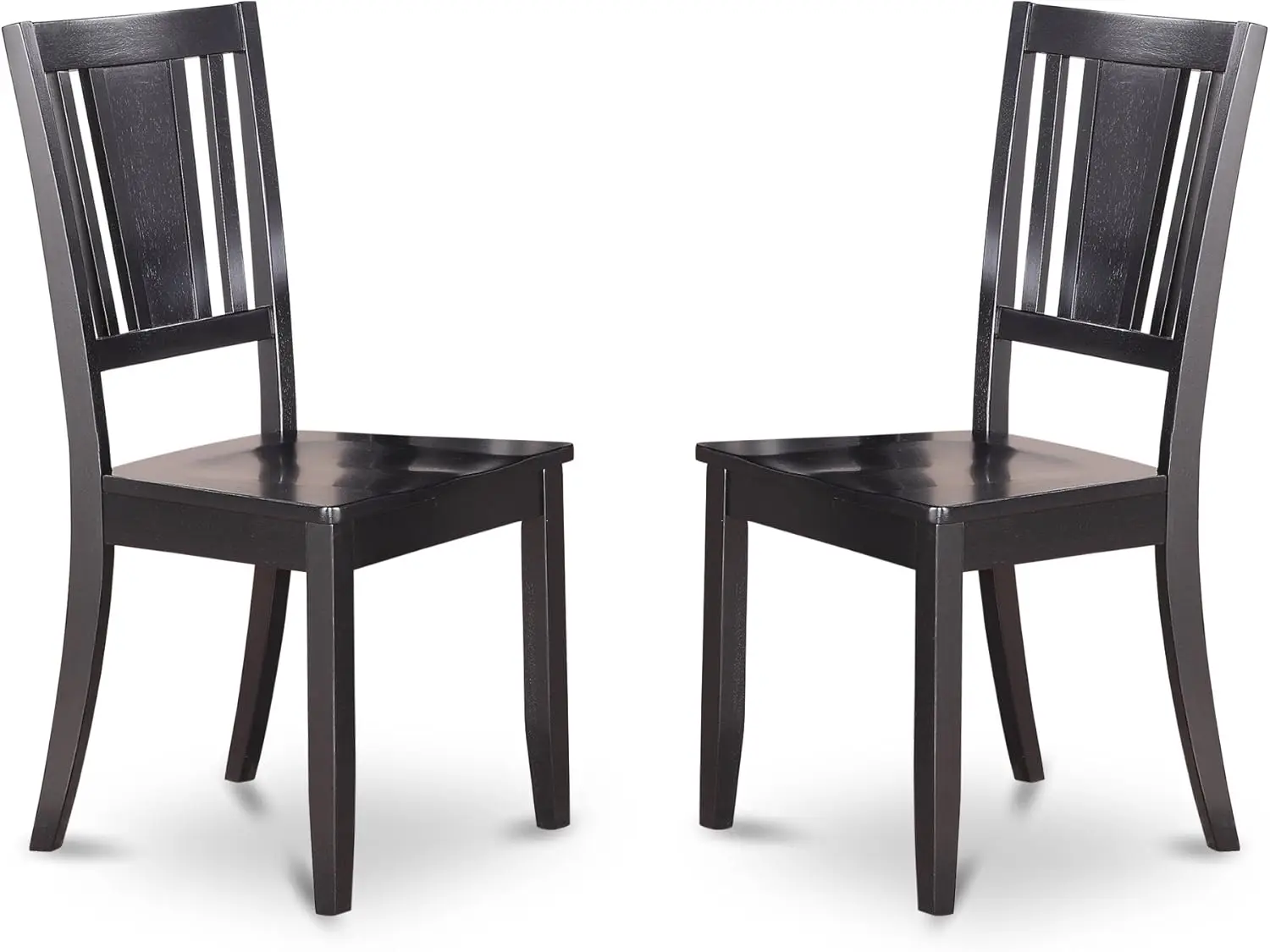 3 Piece Dining Room Table Set Contains a Rectangle Kitchen Table with Butterfly Leaf and 2 Dining Chairs 32x54 Inch, Black