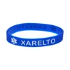 1PC/7PCS XARELTO Silicone Rubber Wristband Adult Size 7 Colors 2