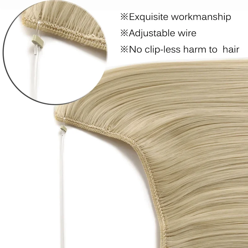 24 Inch Synthetic Invisible Hair Extension Image 3