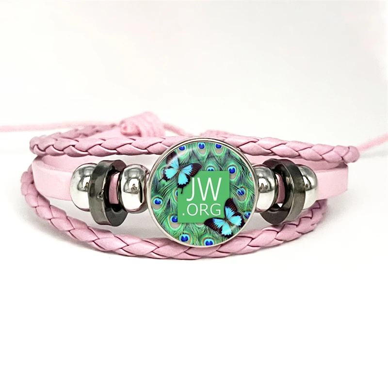 Fashion JW.ORG bracciale Casual in pelle JW Child nick Sophia wholesale bracciale in pelle rosa multistrato senza sangue Souvenir per feste