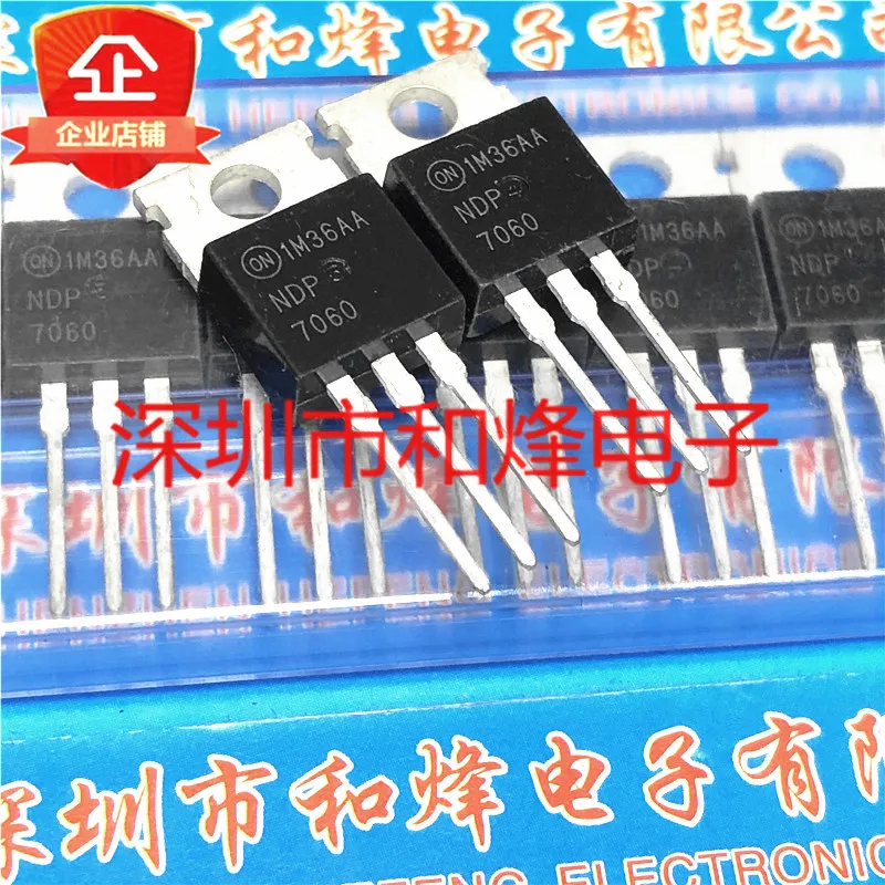 

30pcs original new NDP7060 TO-220 N channel 60V 75A
