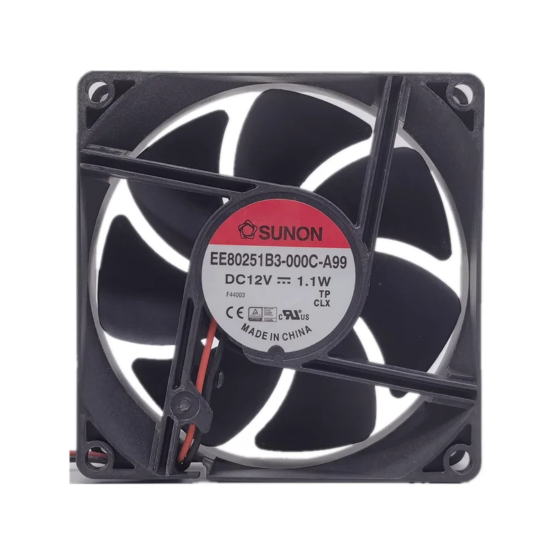 

New Cooler Fan For SUNON EE80251B3-000C-A99 12V 1.10W 8025 8CM Silent Chassis Cooling Fan