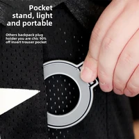 360° Rotation Magnetic Finger Ring Phone Holder Aluminum Alloy Foldable  For iPhone 17 16 15 14 13 12 Pro Max 3
