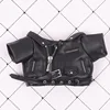 20cm high aesthetic cotton doll leather jacket doll with the same handsome leather jacket, versatile 3