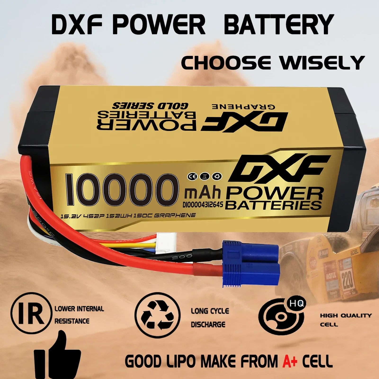 Batterie Drone 4S 10000mAh XT90/EC5 Lot 2 ou 4 Pièces