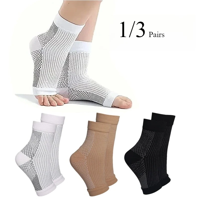 1/3 Pair Fashionable Sports Sweat Absorbing Breathable Compression ...