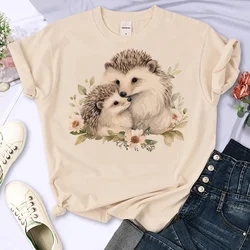 Hedgehog tshirt women summer comic t shirt female graphic Japanese 2000s clothing