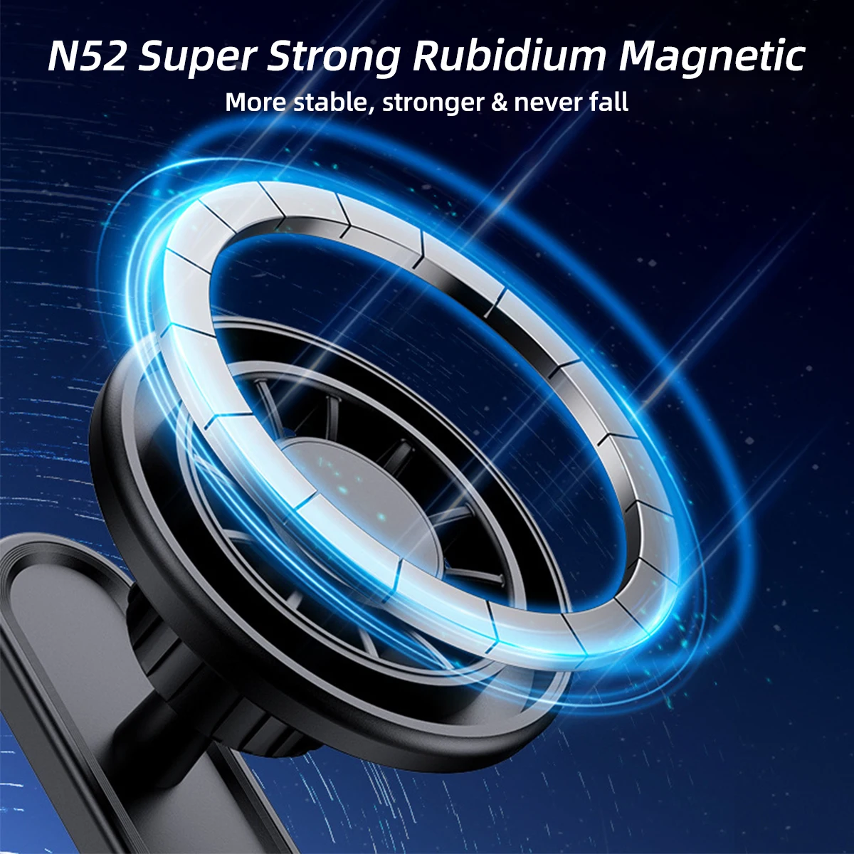 360° Rotatable Dual Magnet Universal Phone Holder Stand