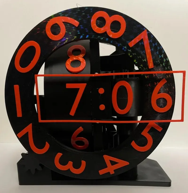 Home Modern Creativity Clock 3D Printed Living Room Bedroom Home Decoration Desktop Ornaments Gift Ideas Ornaments Table Clocks
