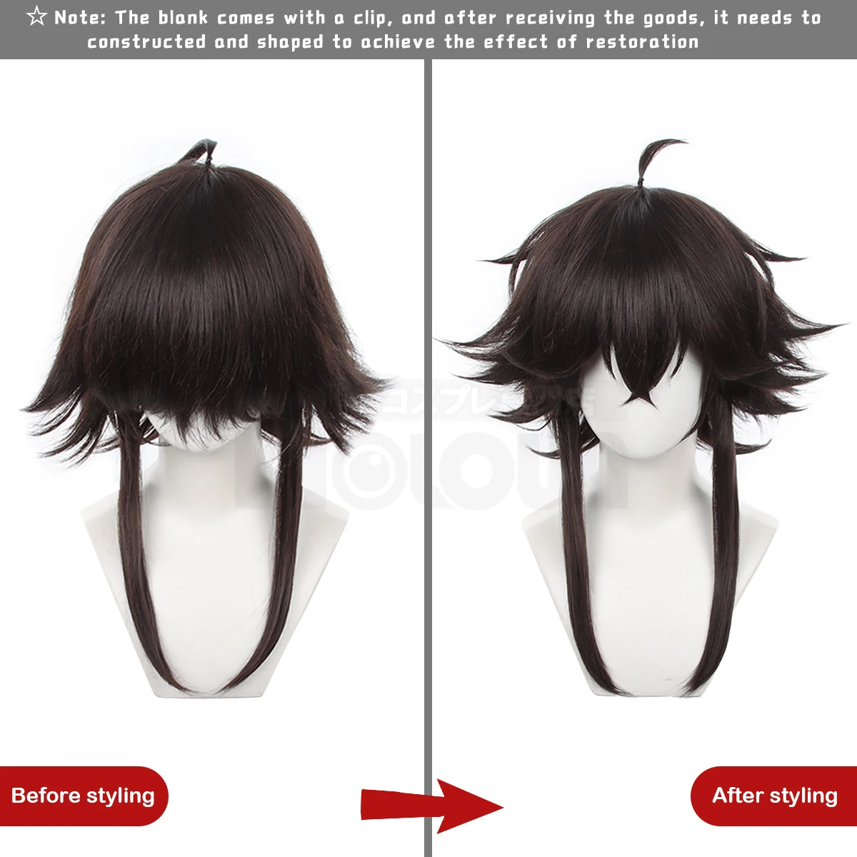 Holoun bungo anime cosplay perücke nakahara chuuya dazai osamu akutagawa ryunosuke suehiro tetchou okura teruko nakajima atsushi – Detail 30