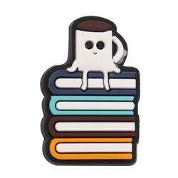 PVC Shoe Charms - Graduation School Bus Teacher Design (Beige)