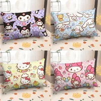 Cute Sanrio Peripheral Pillowcase Cartoon Kuromi Cinnamon Dog Sofa Cushion Cover Bedside Pillowcase Room Home Decoration 1