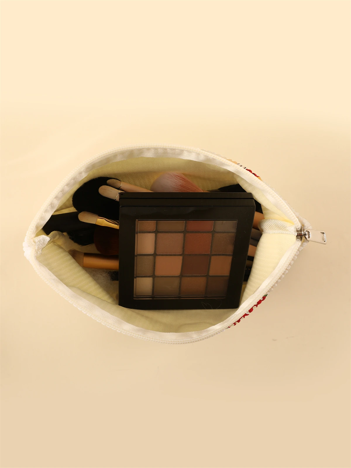 Corduroy Travel Cosmetic Bag Portable Makeup Storage Bag Purses Women Large Capacity Zipper Make Up Organizer Storage Clutch