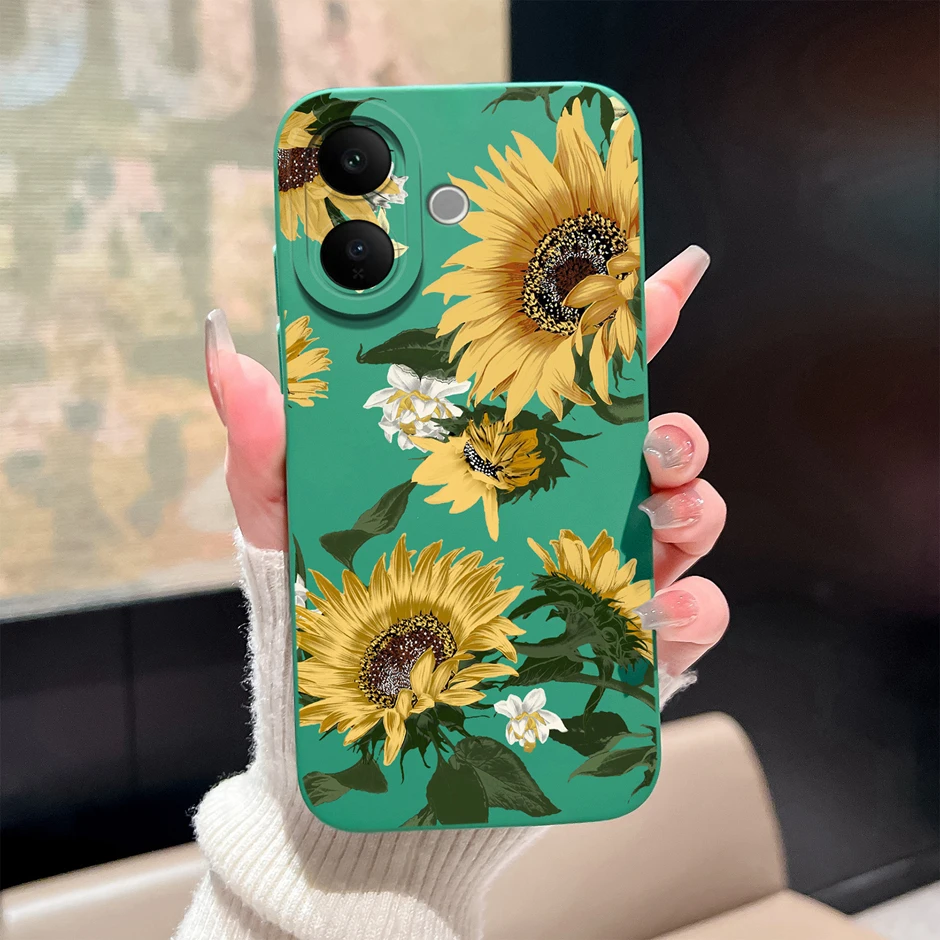 Sweet Girl Sunflower Fall Prevention Phone Case - Unique Protector