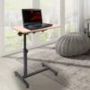 Adjustable Laptop Desk 360° Rotating Tabletop Mobile Stand Home Office Tray Standing Rolling Study Table Computer Workstation 2