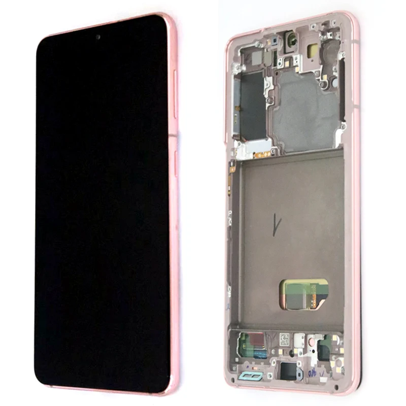Original AMOLED Display with frame Replacement for SAMSUNG Galaxy S21 Plus 5G G996 G996B LCD Touch Screen S21 G991 G990F/DS screen for lcd phones good Phone LCDs