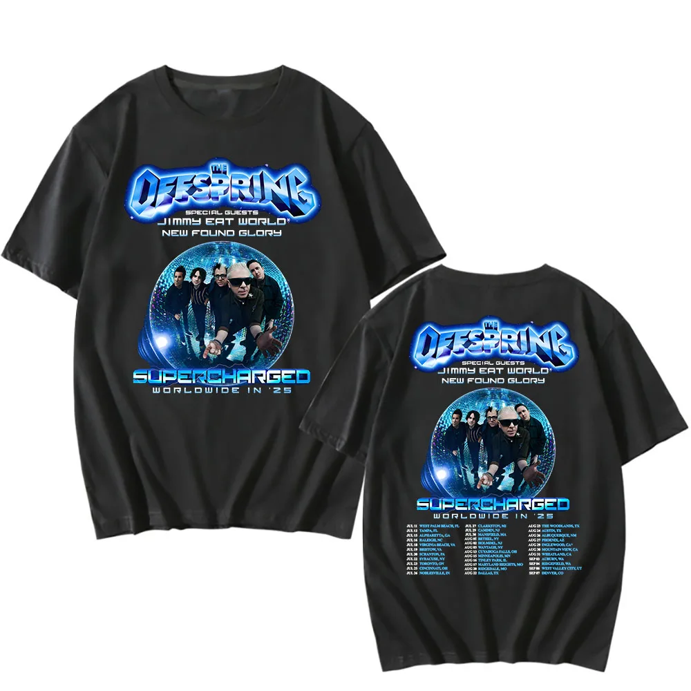 The Offspring: Supercharged Worldwide in 25 T-shirt New Album Tour Graphic Tshirts Summer Cotton Short Sleeve T Shirt for Mens 1 The Offspring: Supercharged Worldwide in 25 T-shirt New Album Tour Graphic Tshirts Summer Cotton Short Sleeve T Shirt for Mens 1