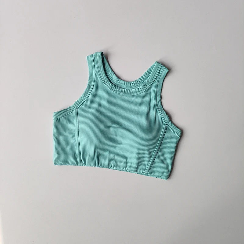 thumbnail image 1 of Ropa interior deportiva de alta intensidad para mujer, sujetador de Fitness para correr a prueba de golpes, chaleco integrado de secado rápido, traje de Yoga, 1 of 6