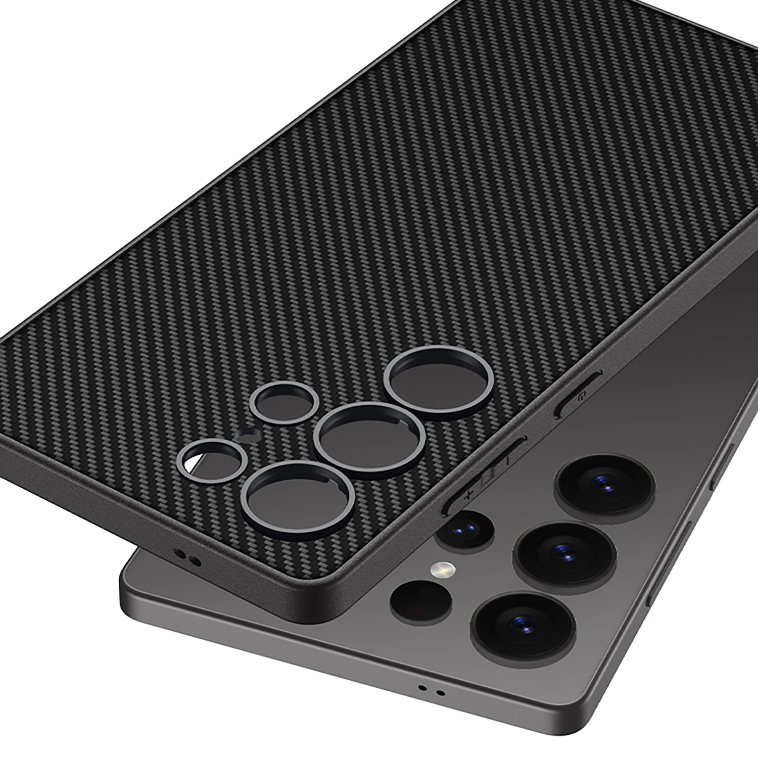 Elegant Metallic Paint Leather Case - Slim Protective Cover with Soft Edges