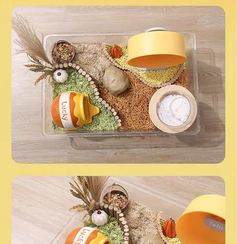 Title 4, Honey Can Shape Cage for Hamster Pet Cage Lands...