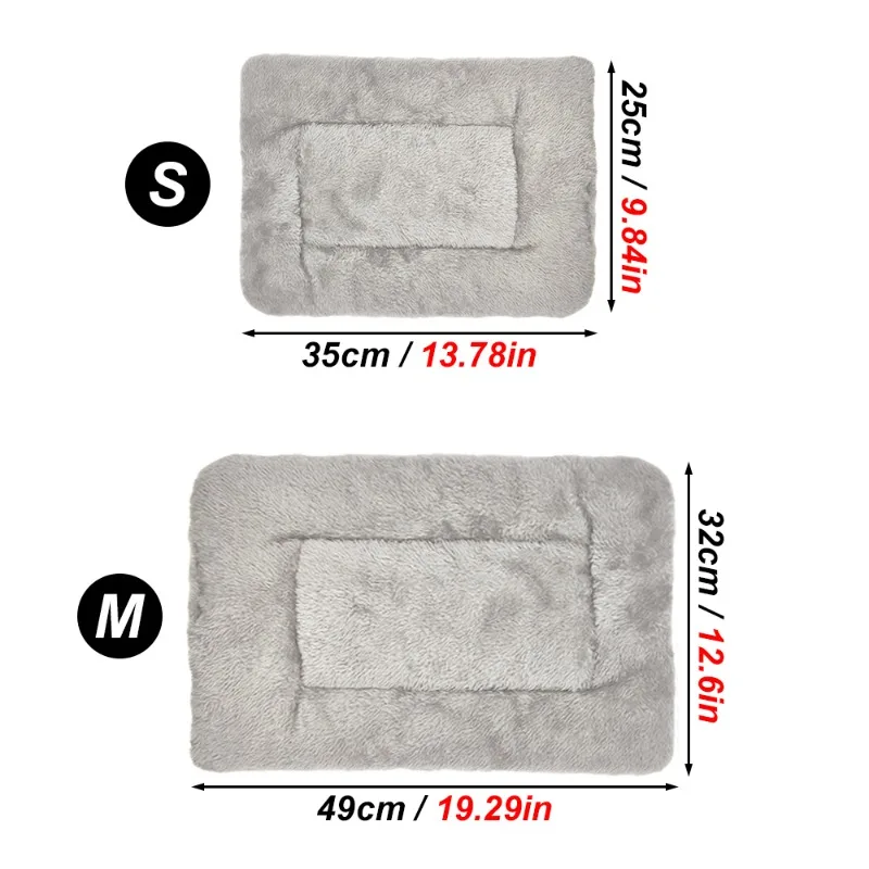 Reversible plush winter pet bed mat for hamsters rabbits kittens and small animals soft warm breathable sleeping pad