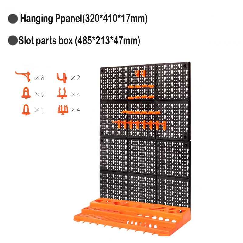 Set Organizer Da Parete Per Garage Con 51 Cassetti E 4 Pannelli – Contenitori Modulari Per Viti, Bulloni, Accessori – Dimensioni Totali 95x54 Cm
