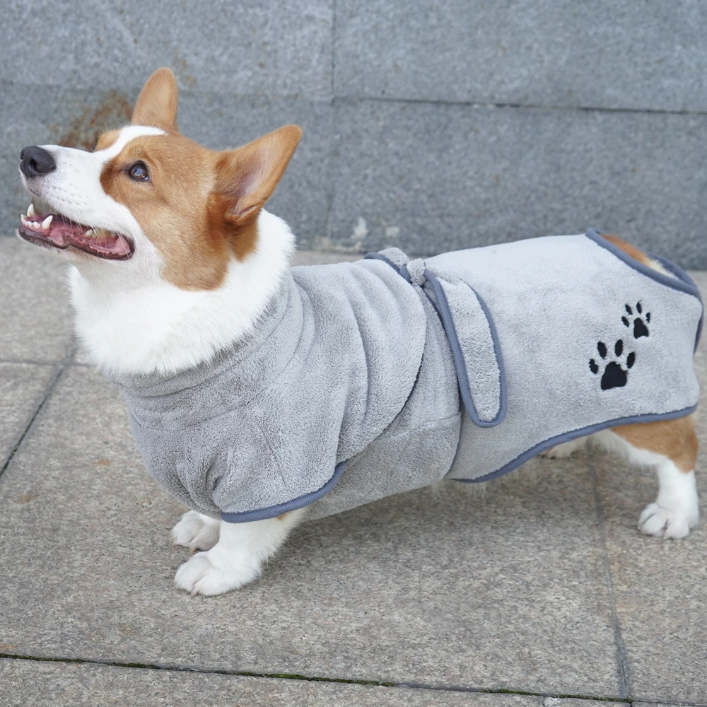 Dog Bathrobe Towel Pet Dog Bath Towel for Small Medium Large Dogs 400g Microfiber Super Absorbent Pet Product pet bath towel