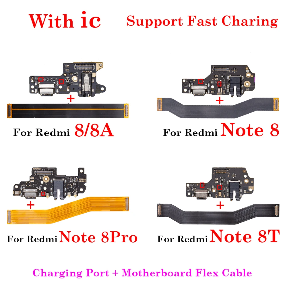 Connecteur De Charge Micro Pour Carte Mère - Compatible Redmi 8/8A/8A Pro - Neuf