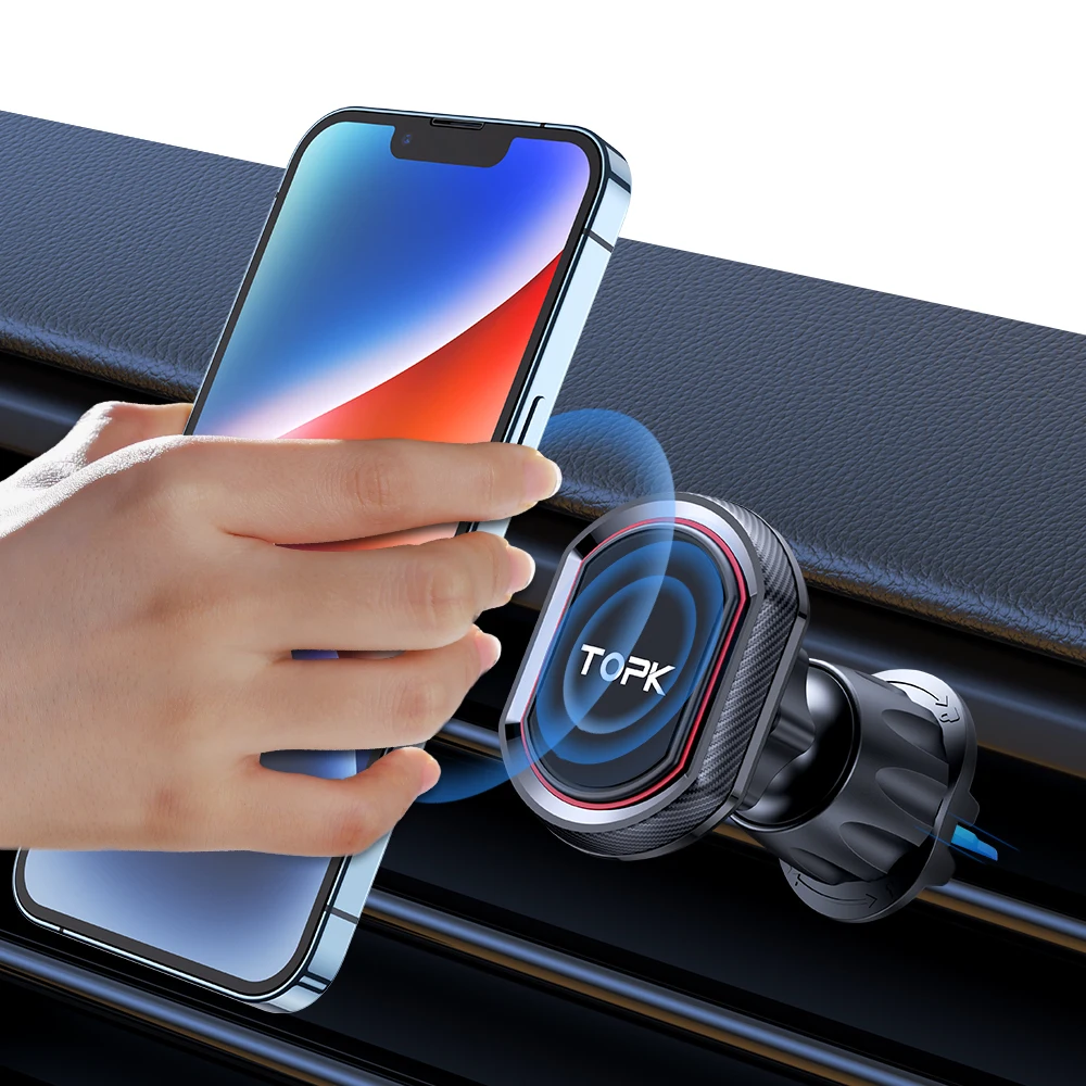 TOPK 6 starke Magnete, Auto-Handyhalterung, Handyhalterung fürs Auto, Mag-Safe-Handyhalterung, magnetische Autohalterung, kompatibel mit allen Smartphones – Detail 23