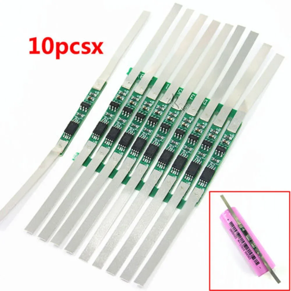 Lithium Battery Protection Board 3A Protection Board For 3 7V Liion Lithium Battery Overcharge Overdischarge Short Circuit Safety 10pcs