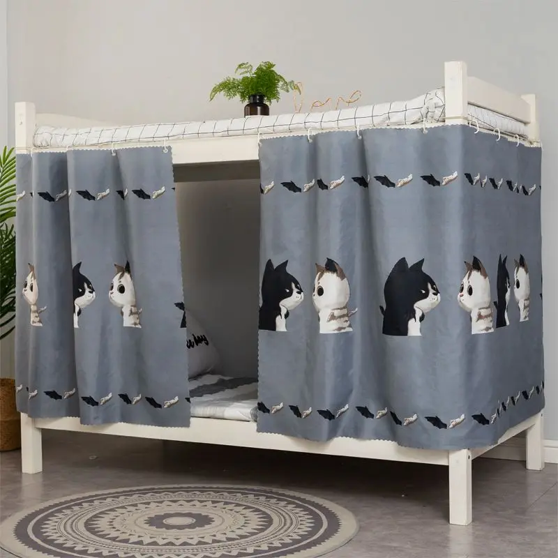 Student Dormitory Bed Curtain Blackout Cloth Mosquito Nets for Bedding Tent Bed Canopy School Bed Nets 1.2/1.5m High*2m Long 2