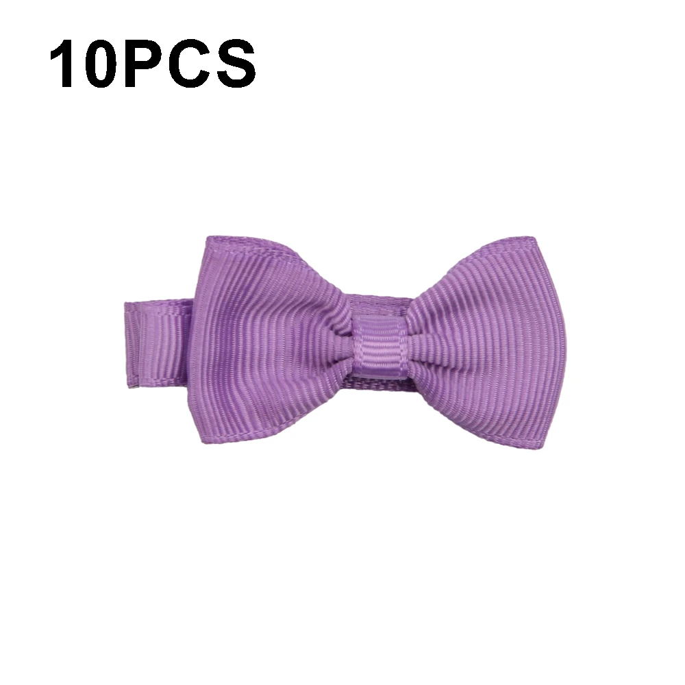 10pcs/lot Solid Color Grosgrain Ribbon Bowknot Toddler Hair Clips Handmade Bows Baby Girls Barrettes Hairpins Photo Props Gifts Baby Accessories luxury	 Baby Accessories