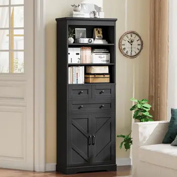 Farmhouse Tall Bathroom Cabinet 1