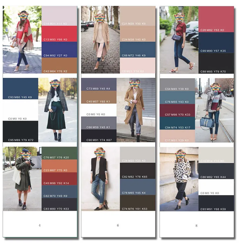 컬러 원피스 컬러 카드 컬러 구성표, 학습 컬러 배치 색상, 보색 천, 원피스 배치, 신제품